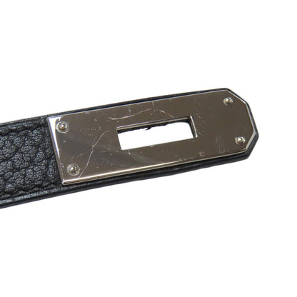 HERMES Kelly 32 Outside Stitching SilverHardware Handbag Fjord Ladies [Used]