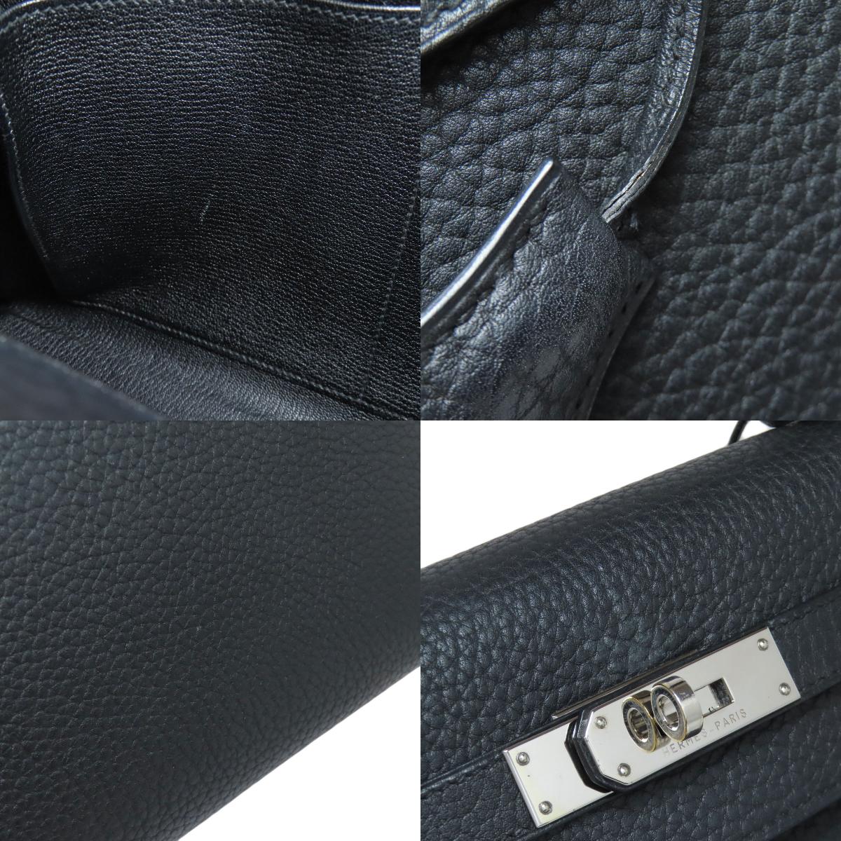 HERMES Kelly 32 Outside Stitching SilverHardware Handbag Fjord Ladies [Used]