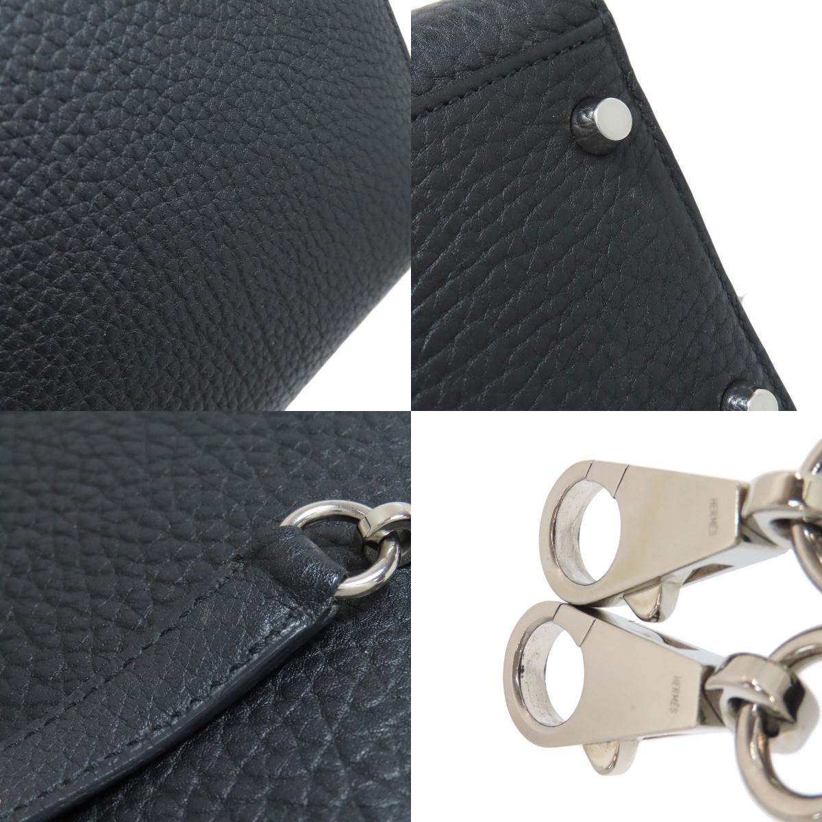 HERMES Kelly 32 Outside Stitching SilverHardware Handbag Fjord Ladies [Used]