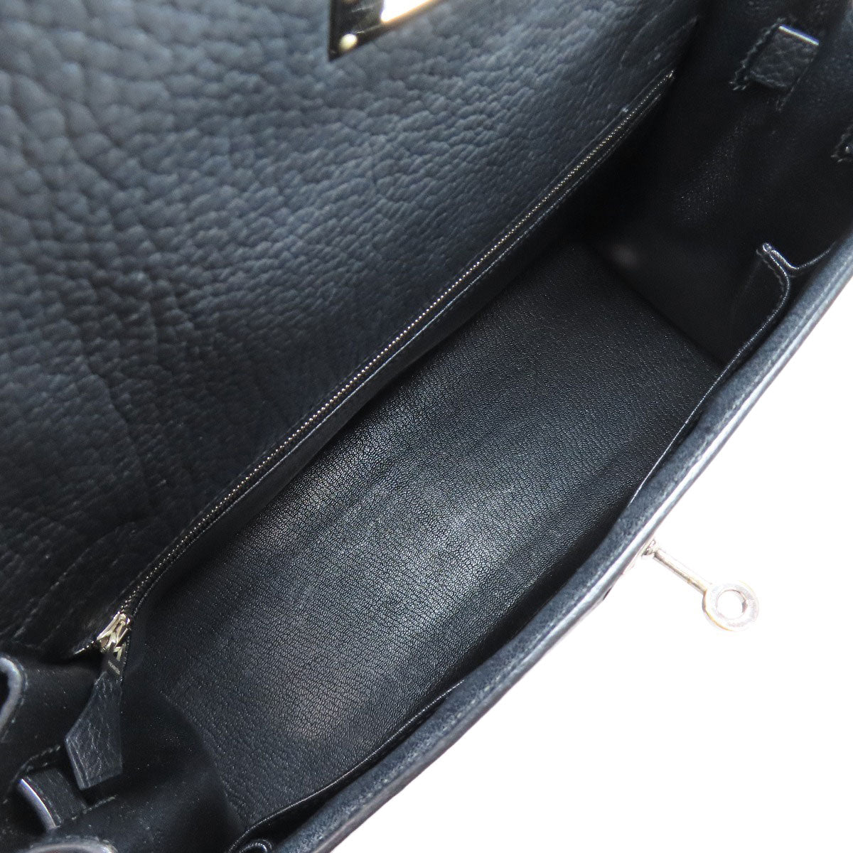 HERMES Kelly 32 Outside Stitching SilverHardware Handbag Fjord Ladies [Used]
