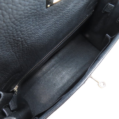 HERMES Kelly 32 Outside Stitching SilverHardware Handbag Fjord Ladies [Used]