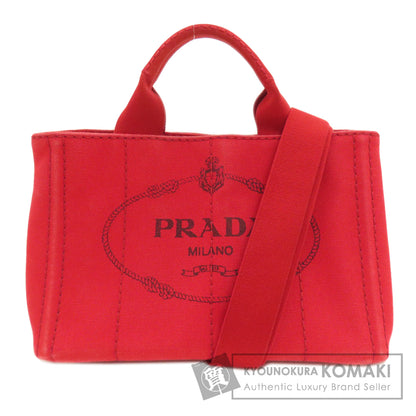 PRADA Canapa mini 2 WAY Handbag Canvas Ladies [Used]
