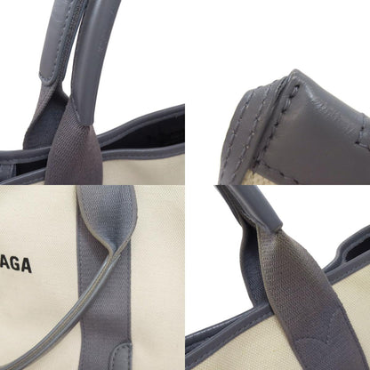 BALENCIAGA NAVY CABAS Tote Bag Canvas Ladies [Used]