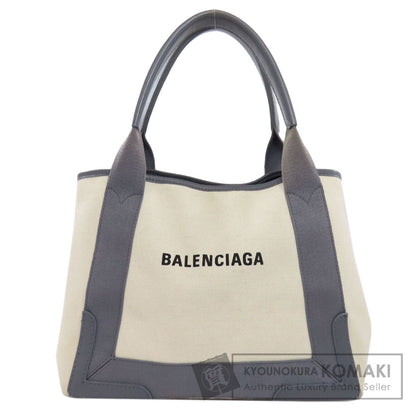BALENCIAGA NAVY CABAS Tote Bag Canvas Ladies [Used]