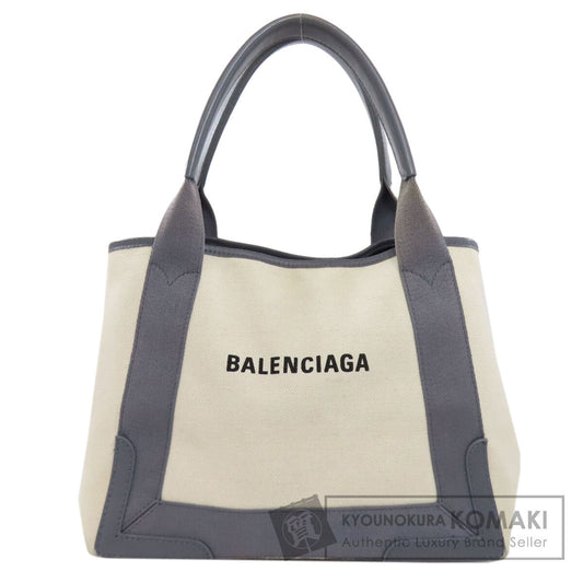 BALENCIAGA NAVY CABAS Tote Bag Canvas Ladies [Used]