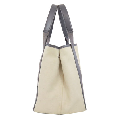 BALENCIAGA NAVY CABAS Tote Bag Canvas Ladies [Used]