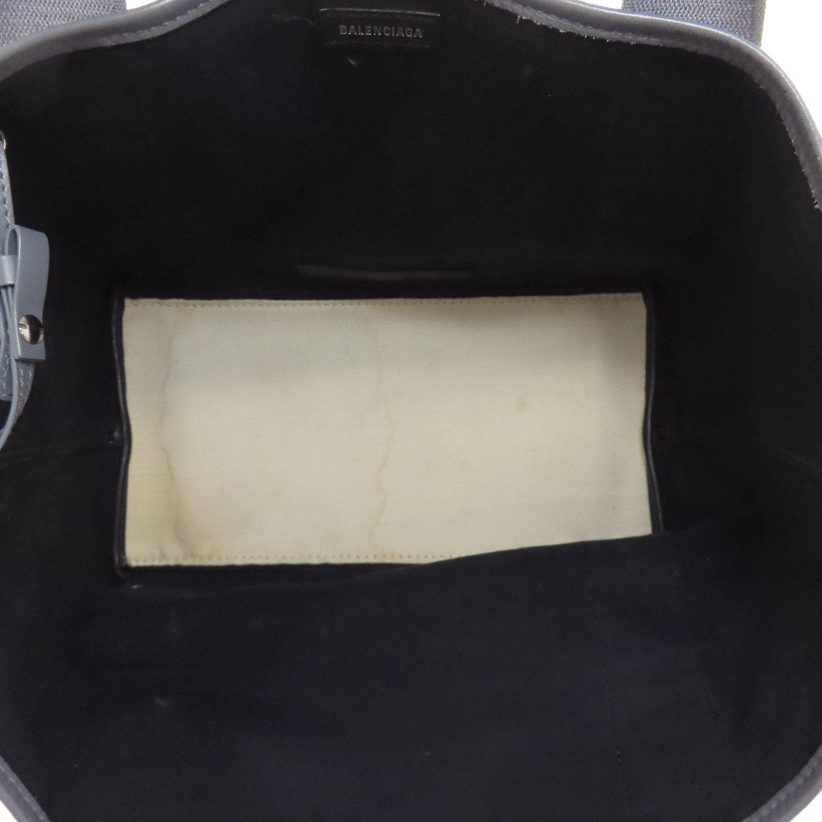 BALENCIAGA NAVY CABAS Tote Bag Canvas Ladies [Used]