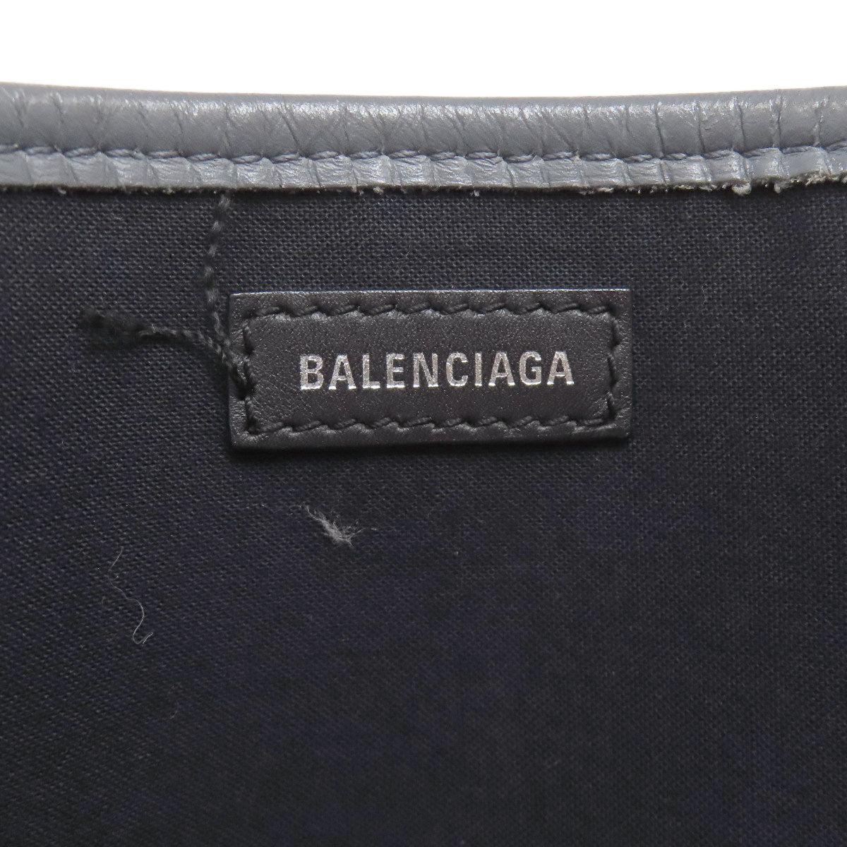 BALENCIAGA NAVY CABAS Tote Bag Canvas Ladies [Used]