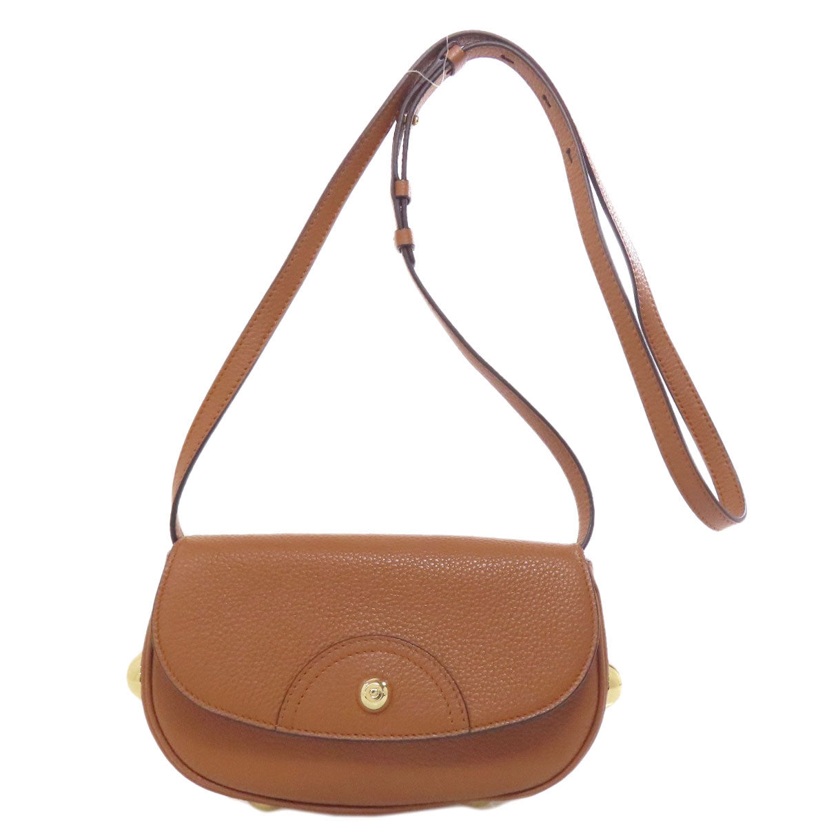 Salvatore Ferragamo Gancini Hardware engraved Shoulder Bag Leather Ladies [Used]