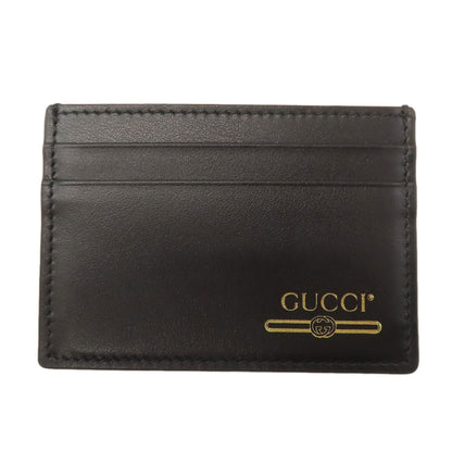 GUCCI 547596 logo Card Case Leather Ladies [Used]