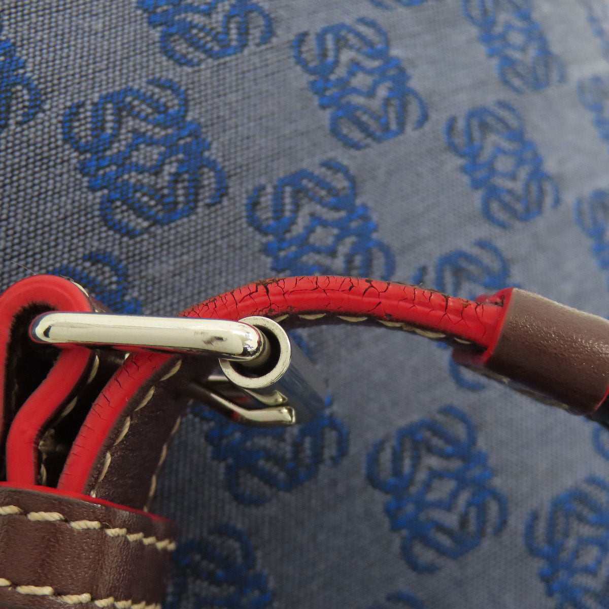 LOEWE anagram Shoulder Bag Canvas Ladies [Used]