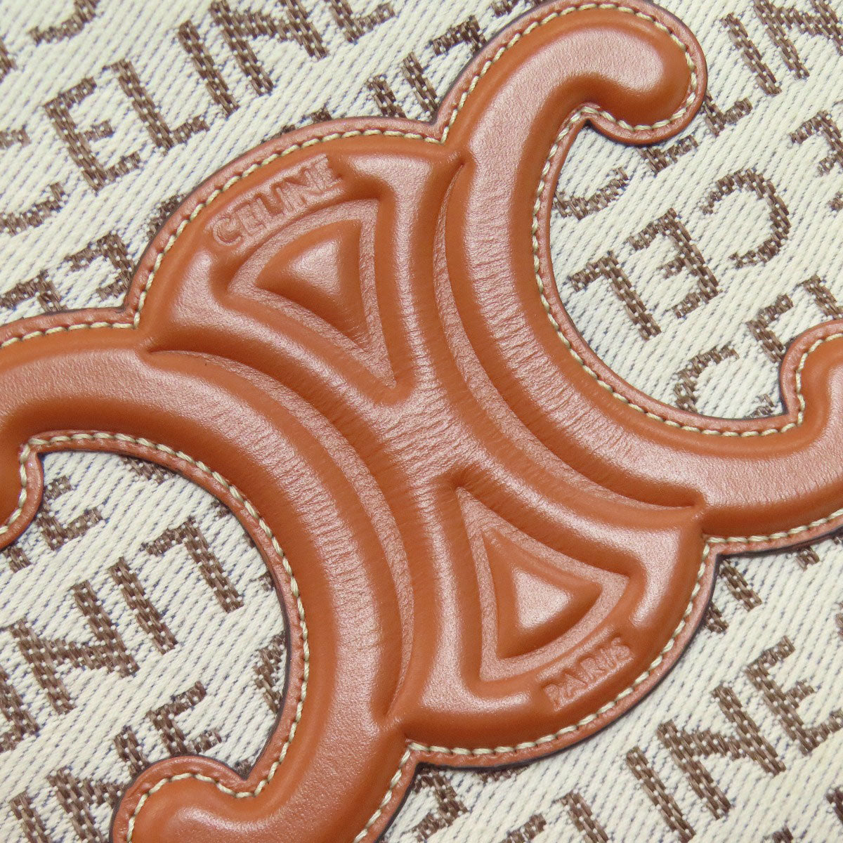 CELINE Small Hippo Thais Triomphe Handbag Canvas Ladies [Used]