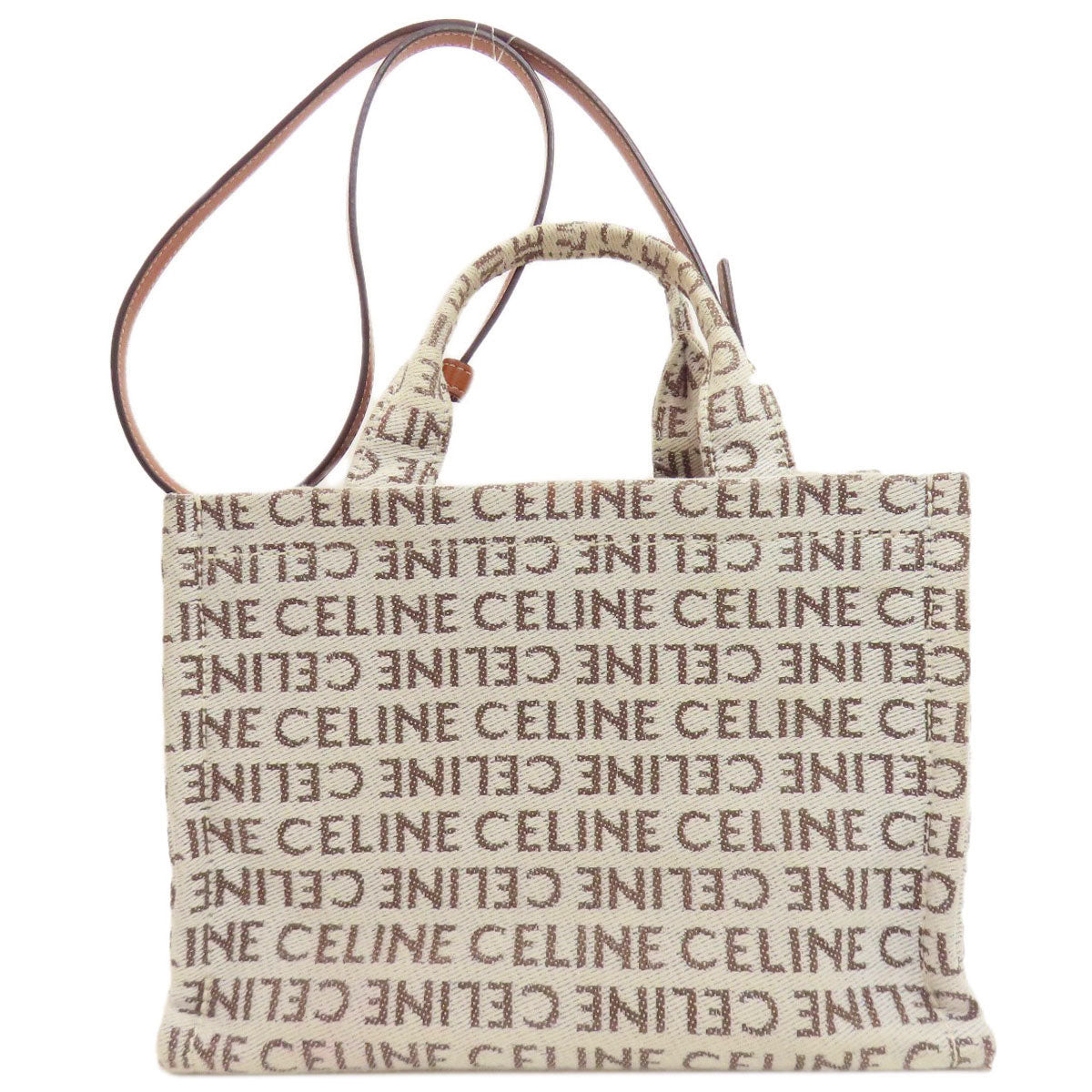 CELINE Small Hippo Thais Triomphe Handbag Canvas Ladies [Used]