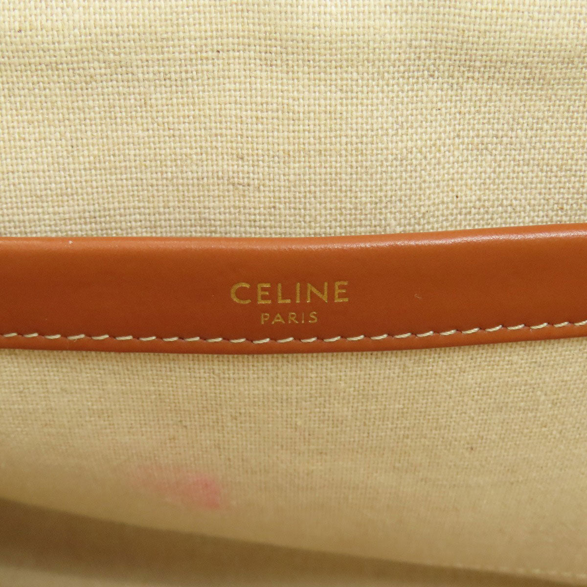 CELINE Small Hippo Thais Triomphe Handbag Canvas Ladies [Used]