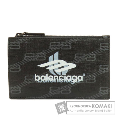BALENCIAGA 640535 Logo print coin purse PVC Ladies [Used]