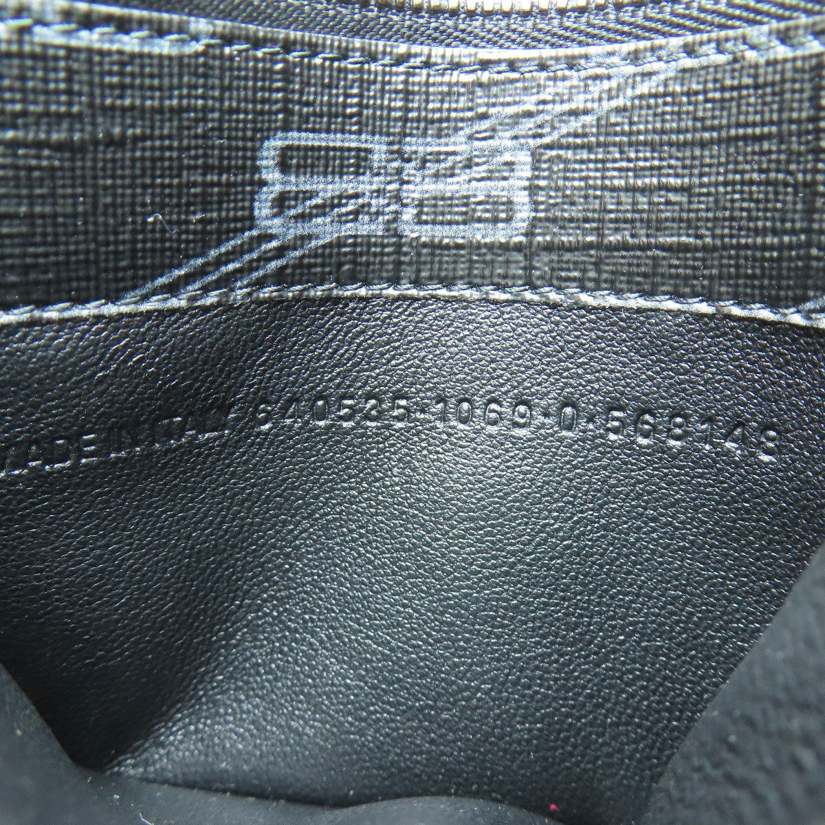 BALENCIAGA 640535 Logo print coin purse PVC Ladies [Used]