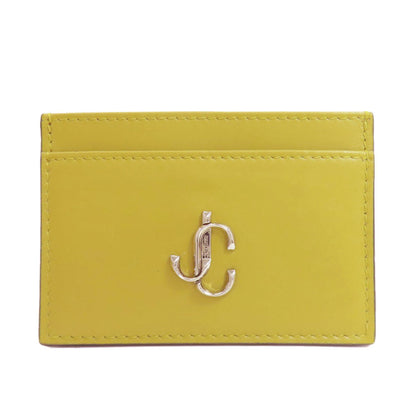 Jimmy Choo JC logo Card Case Leather Ladies [Used]