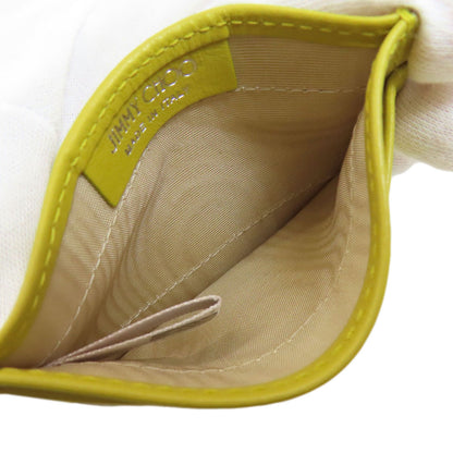 Jimmy Choo JC logo Card Case Leather Ladies [Used]