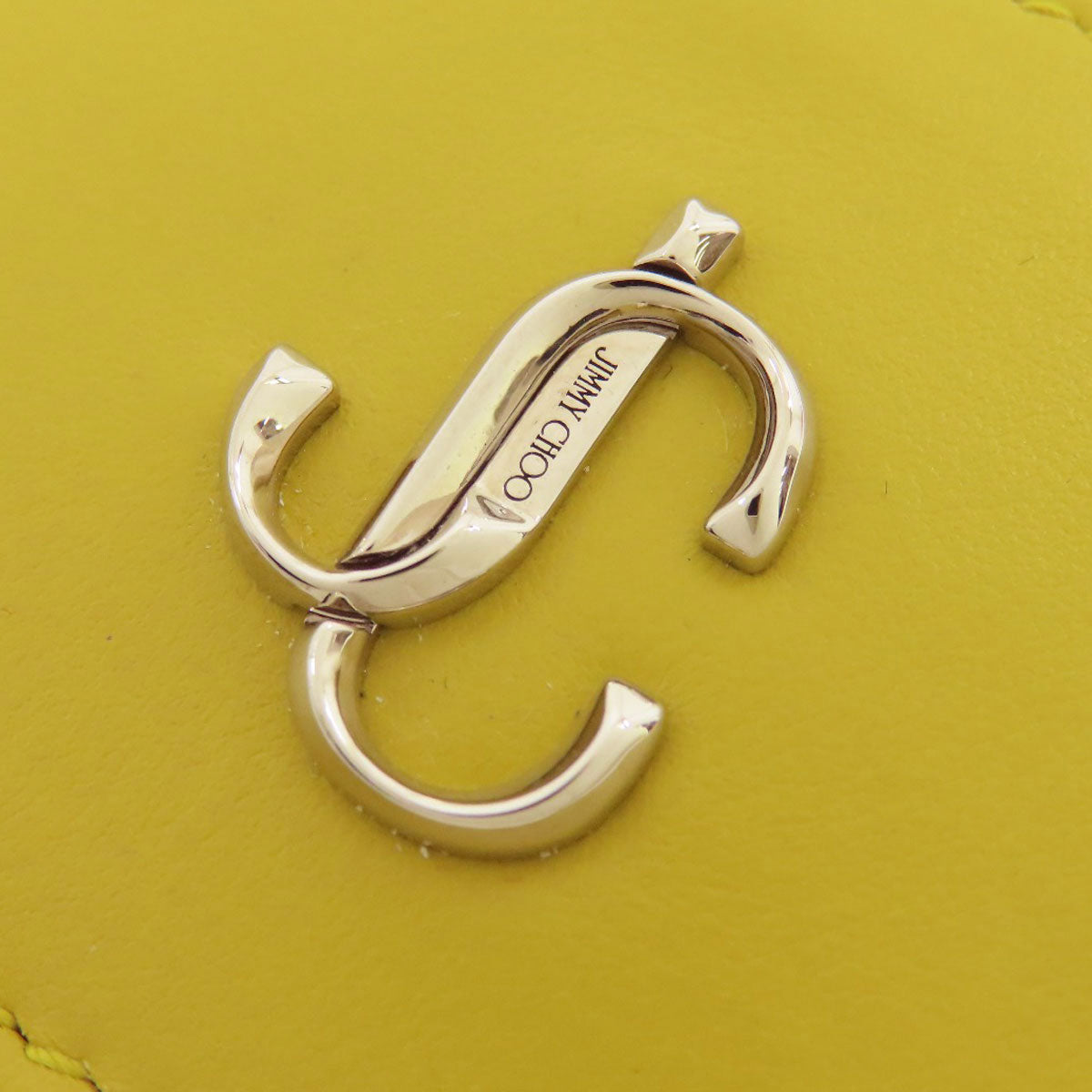 Jimmy Choo JC logo Card Case Leather Ladies [Used]