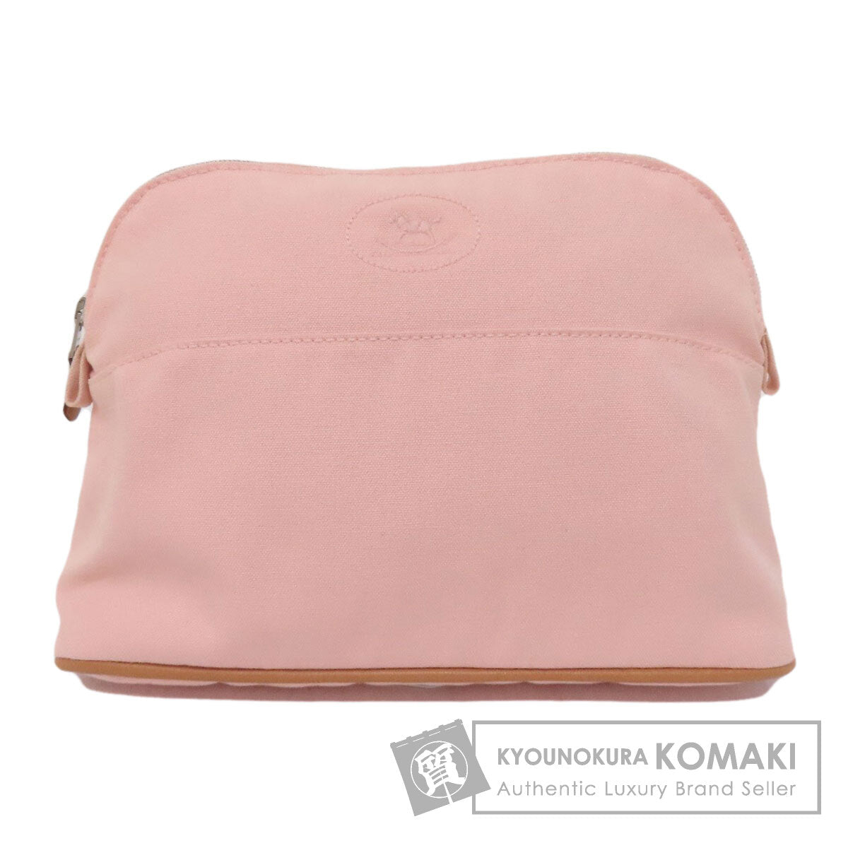 HERMES Bolide Pouch SilverHardware Cosmetics Pouch Canvas Ladies [Used]