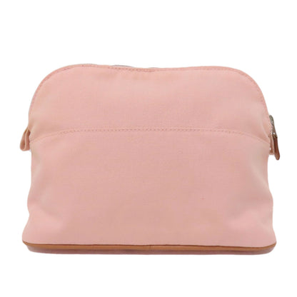 HERMES Bolide Pouch SilverHardware Cosmetics Pouch Canvas Ladies [Used]
