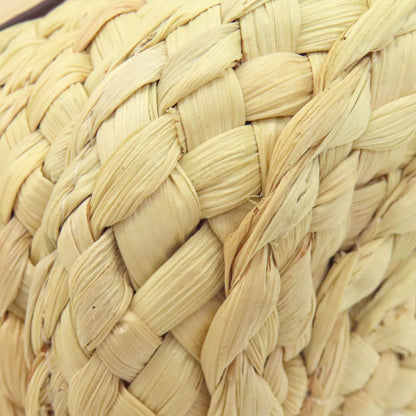 COACH CJ633 logo Handbag Raffia LeatherLadies [Used]