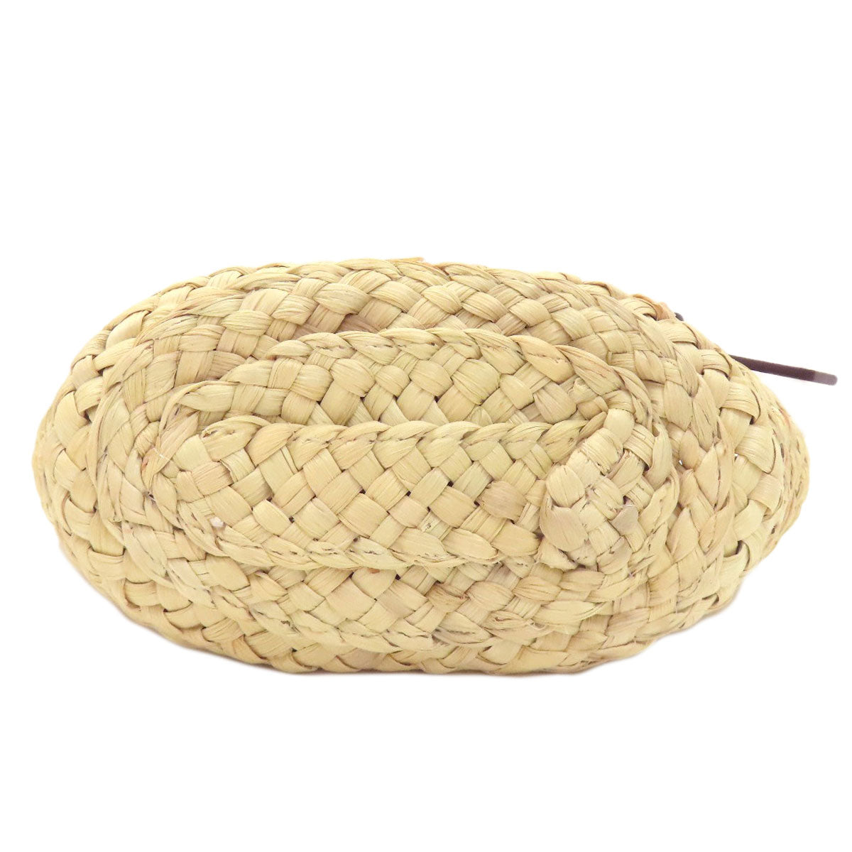 COACH CJ633 logo Handbag Raffia LeatherLadies [Used]