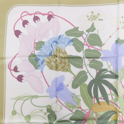 HERMES Carre90 Greek Flowers Scarf Silk Ladies [Used]