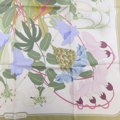 HERMES Carre90 Greek Flowers Scarf Silk Ladies [Used]