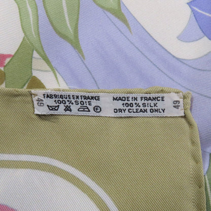 HERMES Carre90 Greek Flowers Scarf Silk Ladies [Used]