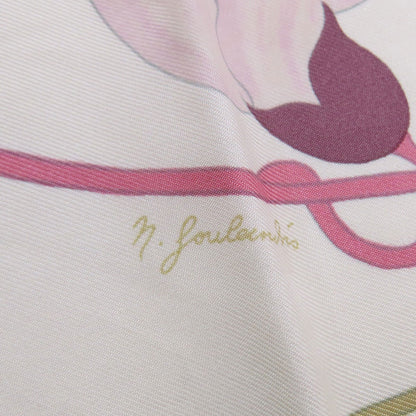 HERMES Carre90 Greek Flowers Scarf Silk Ladies [Used]