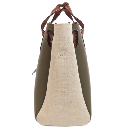 LOEWE Lazo Mini 2WAY Handbag Calf CanvasLadies [Used]