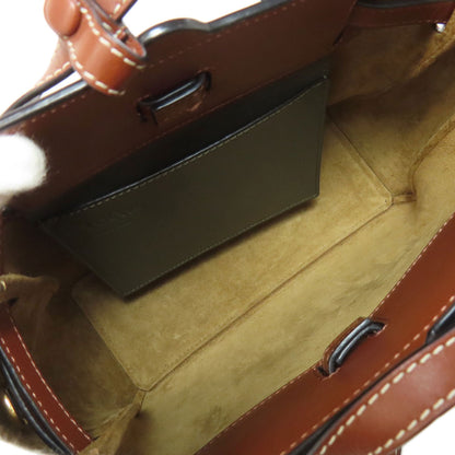 LOEWE Lazo Mini 2WAY Handbag Calf CanvasLadies [Used]