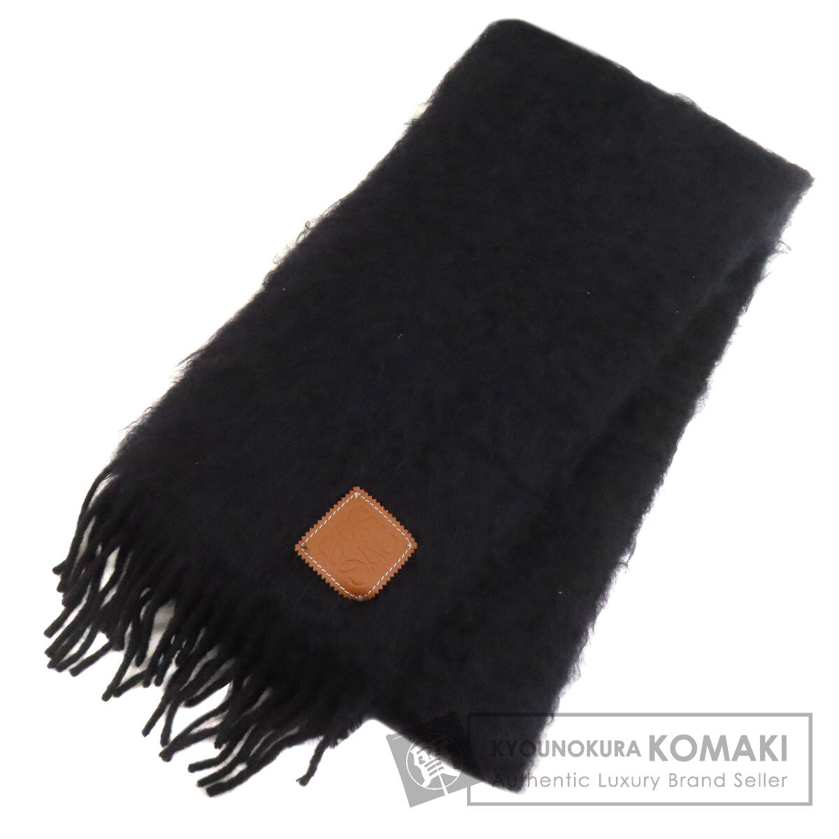 LOEWE anagram Scarf Moheya woolLadies [Used]