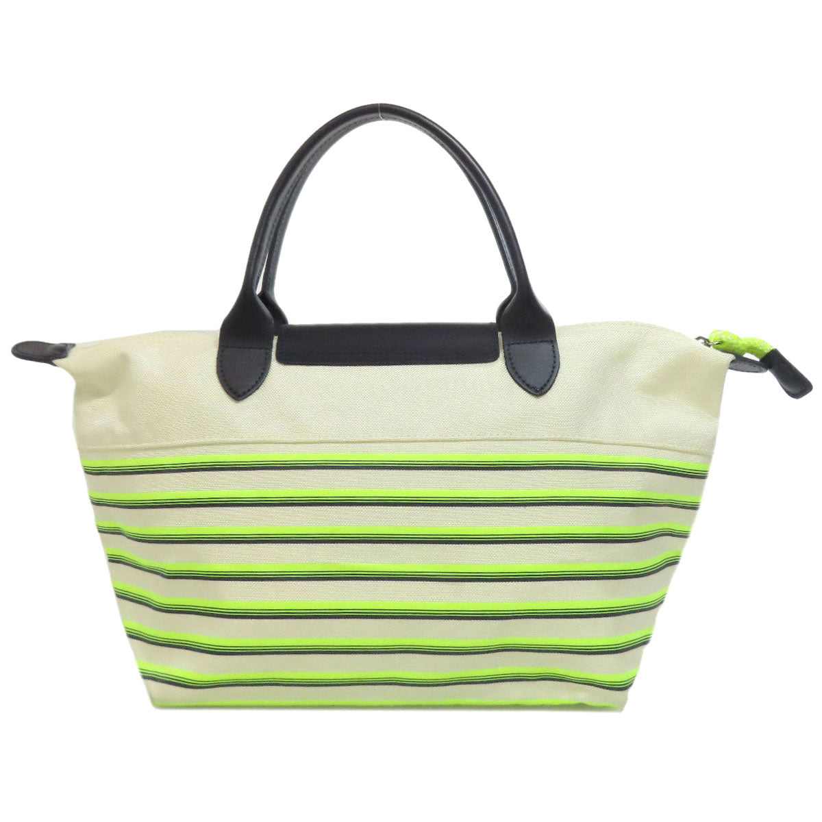 Longchamp Le Pliage Marinière Handbag Nylon canvas LeatherLadies [Used]