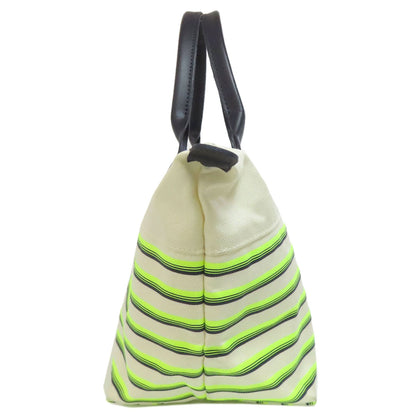 Longchamp Le Pliage Marinière Handbag Nylon canvas LeatherLadies [Used]