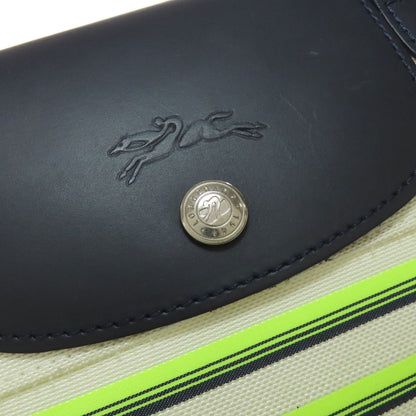 Longchamp Le Pliage Marinière Handbag Nylon canvas LeatherLadies [Used]