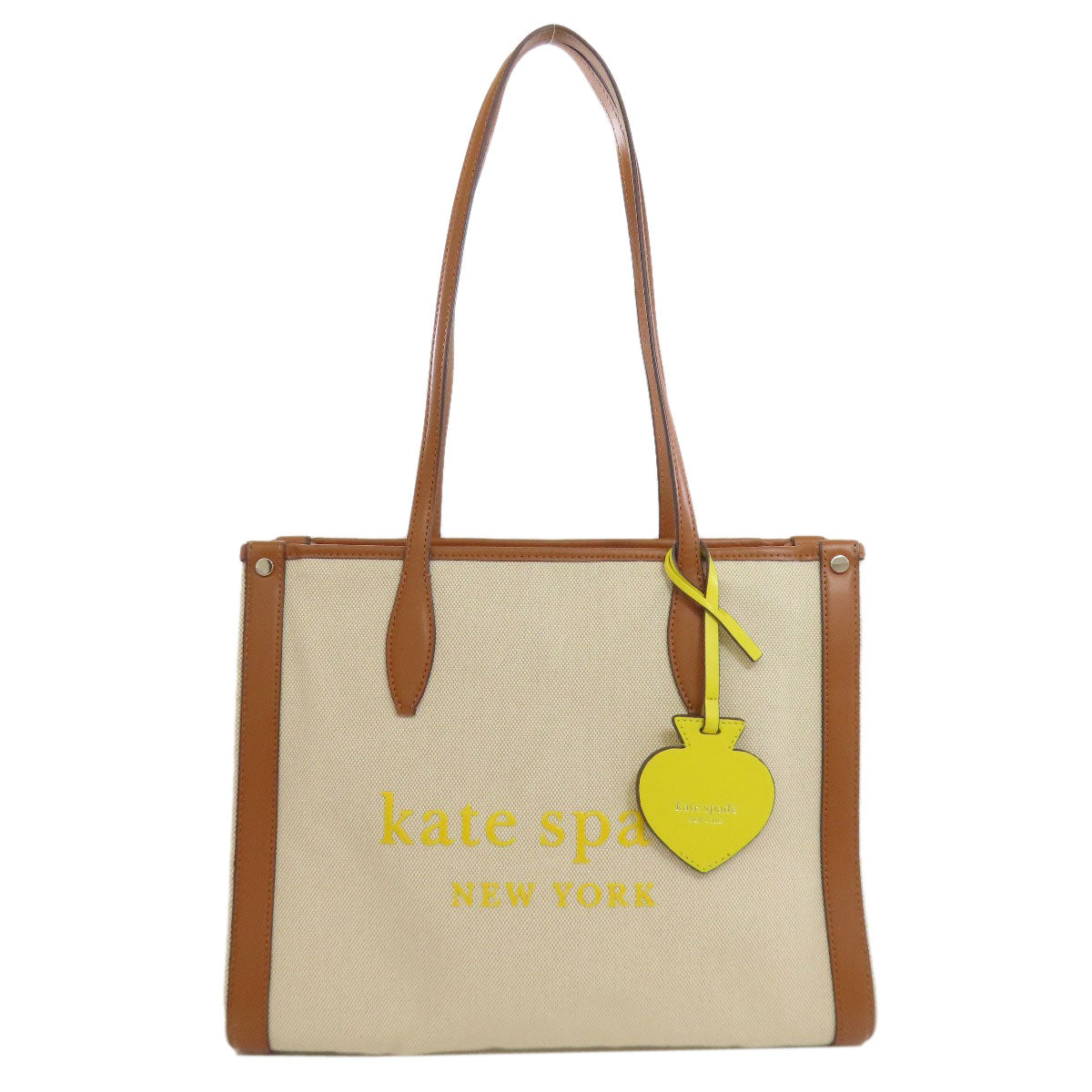 kate spade spade charm Tote Bag Canvas LeatherLadies [Used]