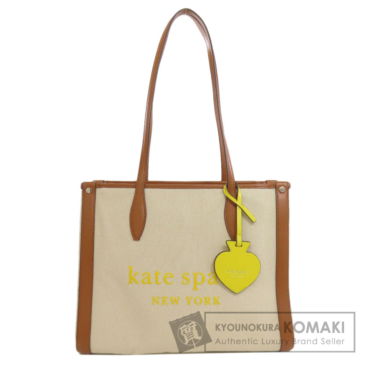 kate spade spade charm Tote Bag Canvas LeatherLadies [Used]