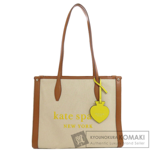 kate spade spade charm Tote Bag Canvas LeatherLadies [Used]