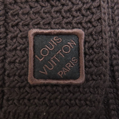 LOUIS VUITTON Logo Damierpattern Scarf wool Ladies [Used]