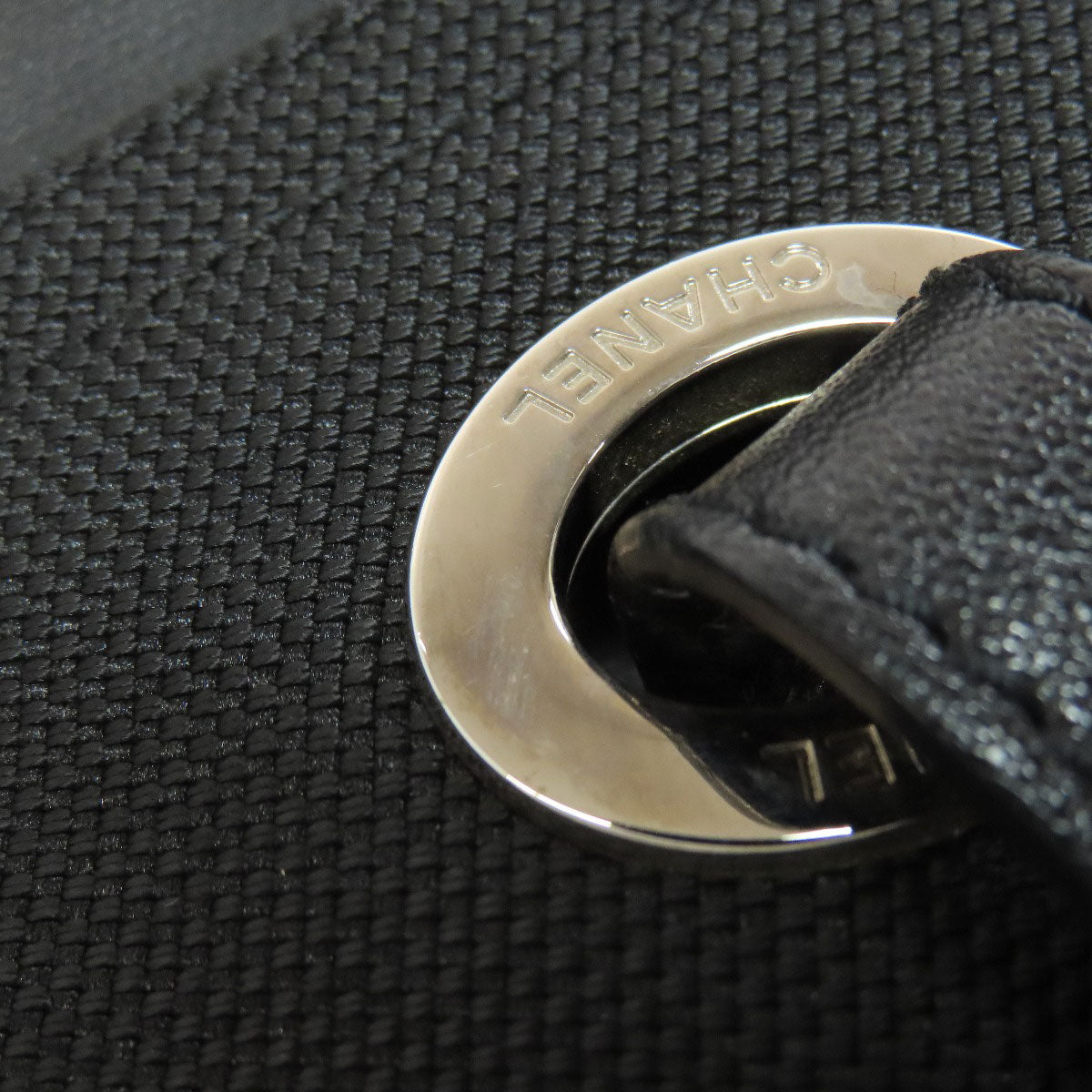 CHANEL Pavilion Ritz MM SilverHardware Tote Bag Calf Ladies [Used]