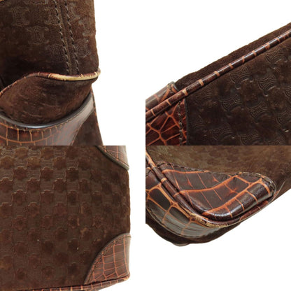 CELINE Boogie bag Handbag Suede Ladies [Used]