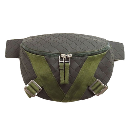 BOTTEGA VENETA New Lover Intrecciato body bag Rubber CanvasLadies [Used]