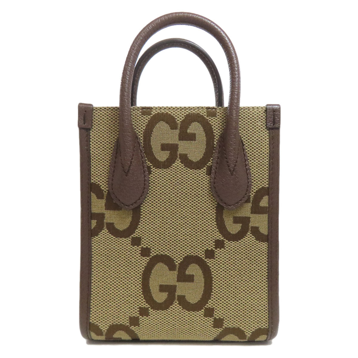 グッチ 699406 ジャンボGG ミニ トートバッグ 2WAY ハンドバッグ キャンバス/カーフ レディース 【中古】【GUCCI】