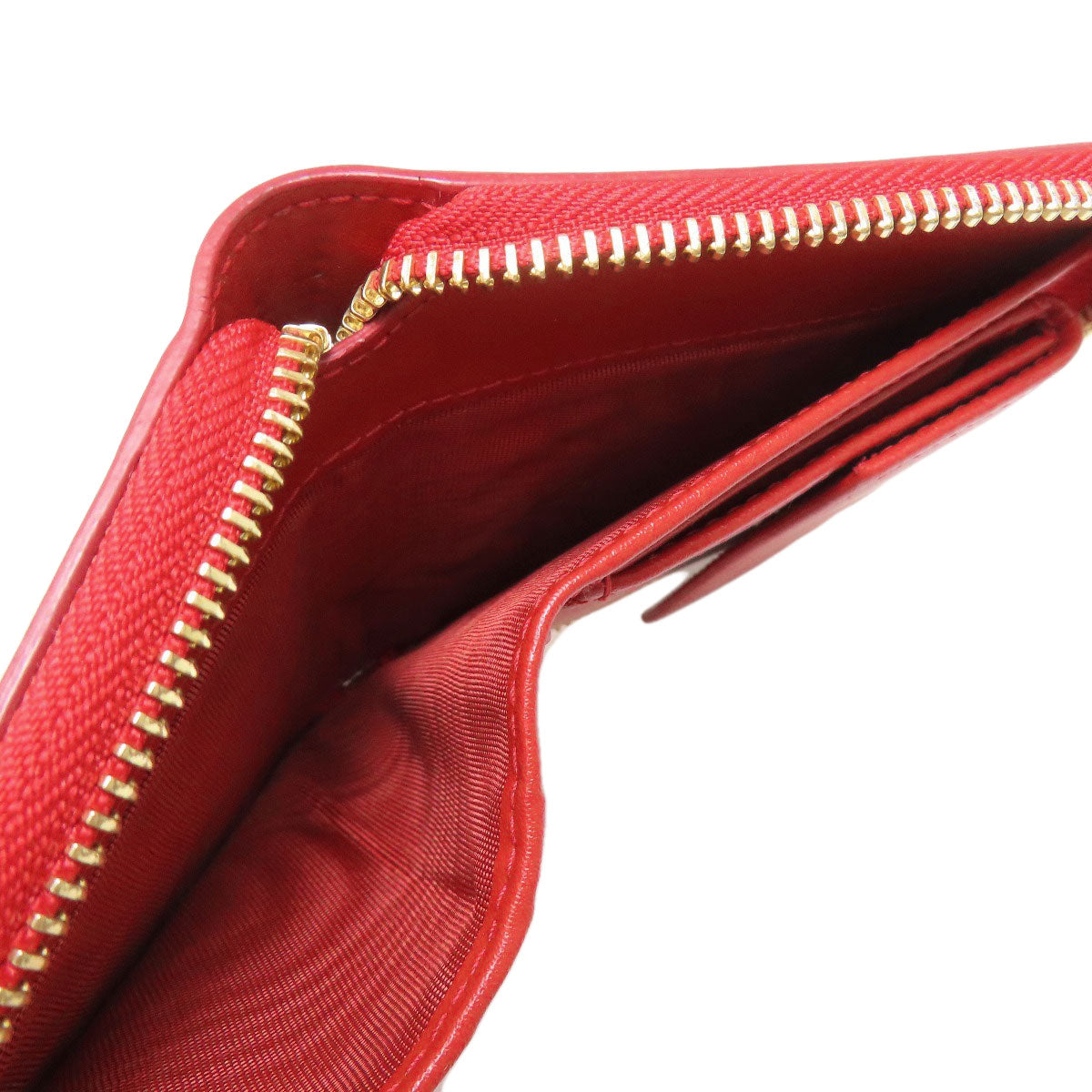 Salvatore Ferragamo GanciniHardware Bifold Wallet with Coin Pocket Leather Ladies [Used]