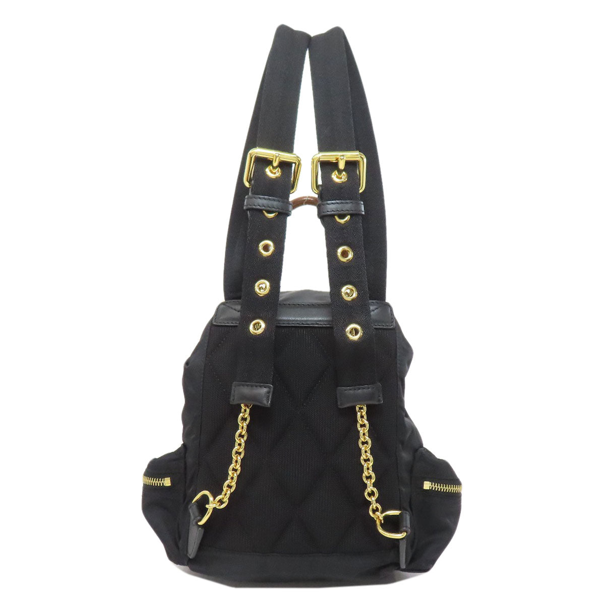 BURBERRY logo Backpack Â· Daypack Nylon LeatherLadies [Used]