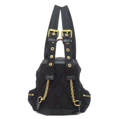 BURBERRY logo Backpack Â· Daypack Nylon LeatherLadies [Used]