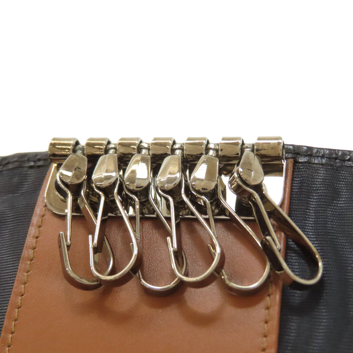 Dunhill logo Card Case Leather Ladies [Used]