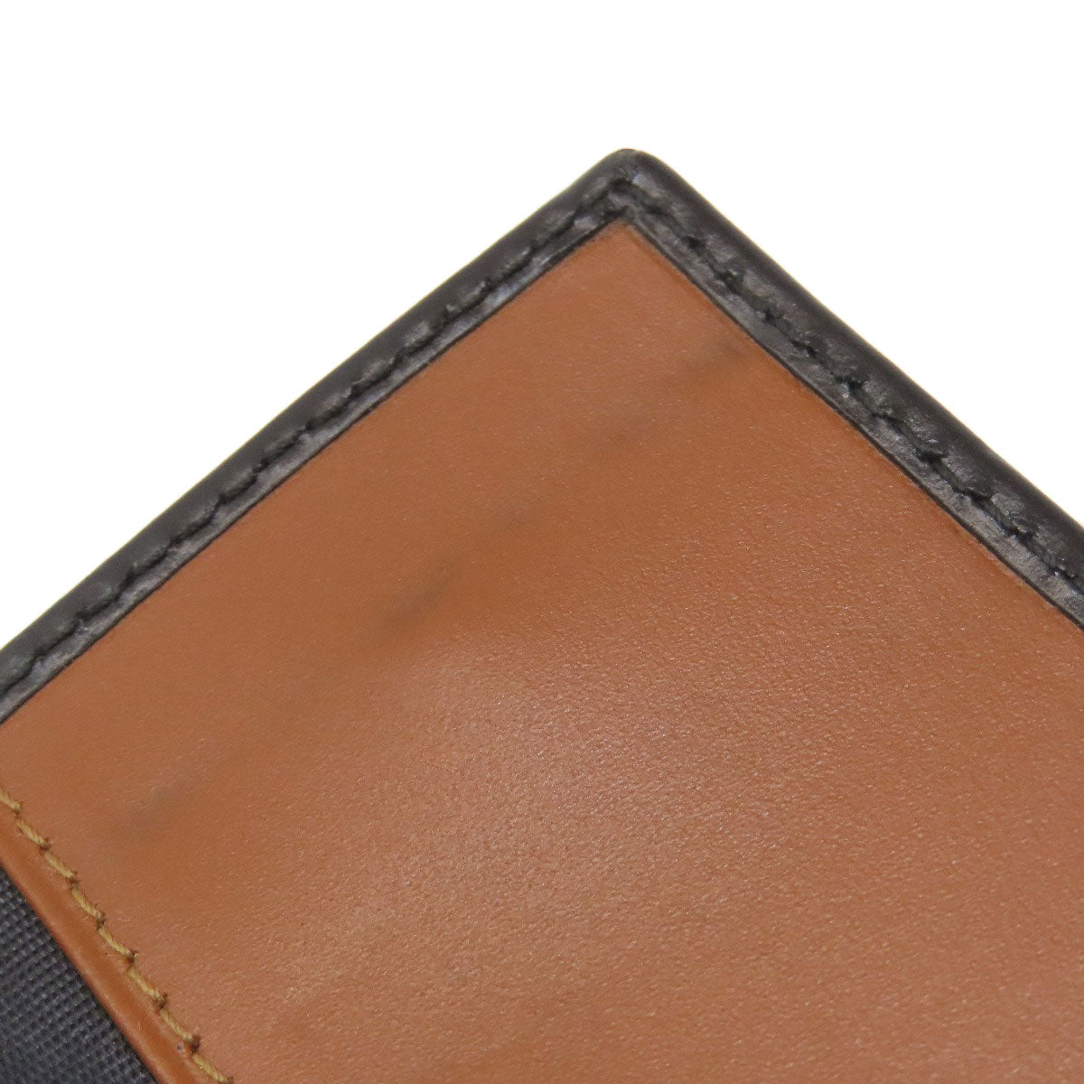 Dunhill logo Card Case Leather Ladies [Used]